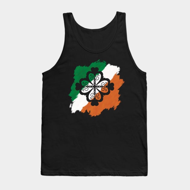 Irish Clover Tank Top by Xatutik-Art